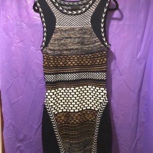 Knit sweater short sleeve sweater dress